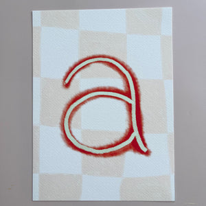 STUDIO CLEARANCE - SAMPLE LETTER A PRINT P6