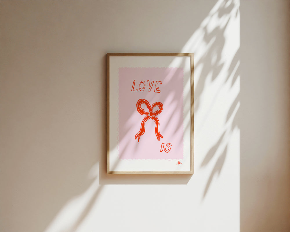 Love is - Free download Art Print