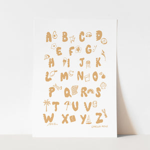 Alphabet Illustration - fine art print