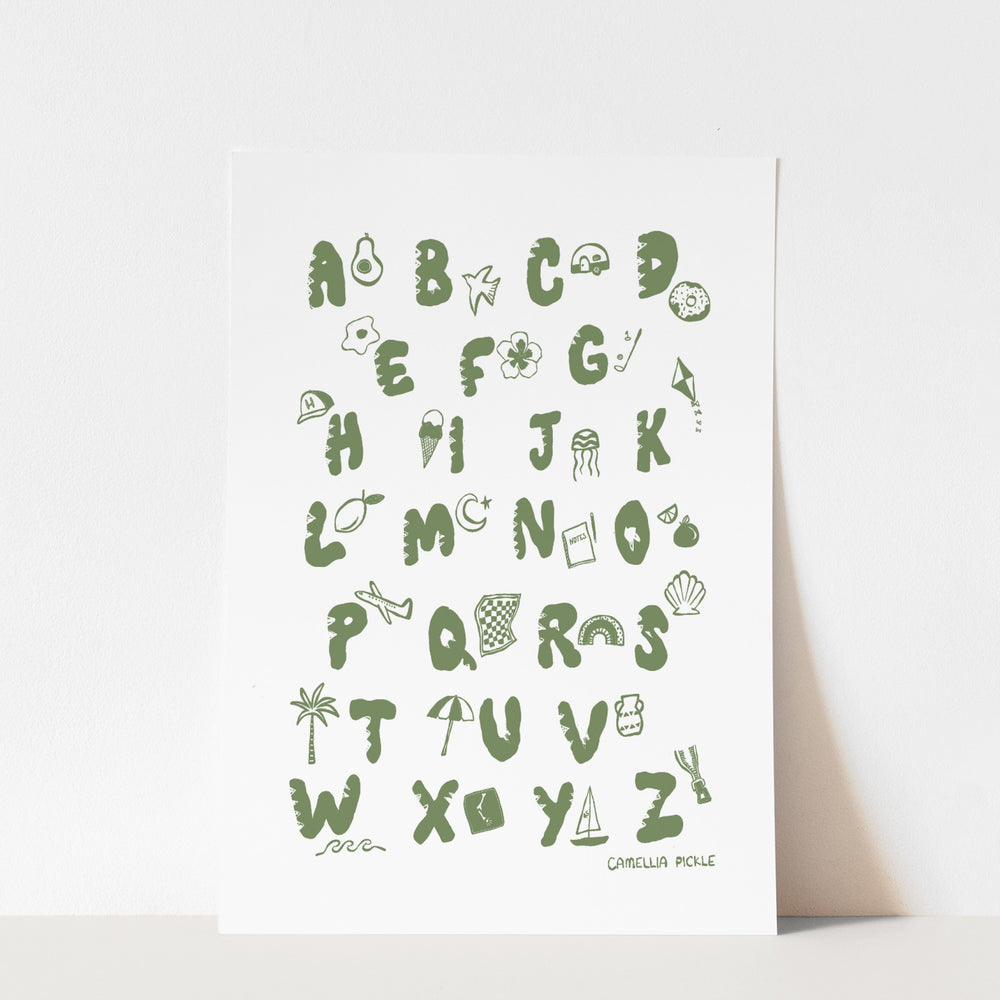 Alphabet Illustration - fine art print