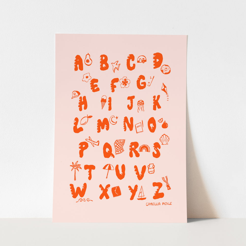 Alphabet Illustration - fine art print