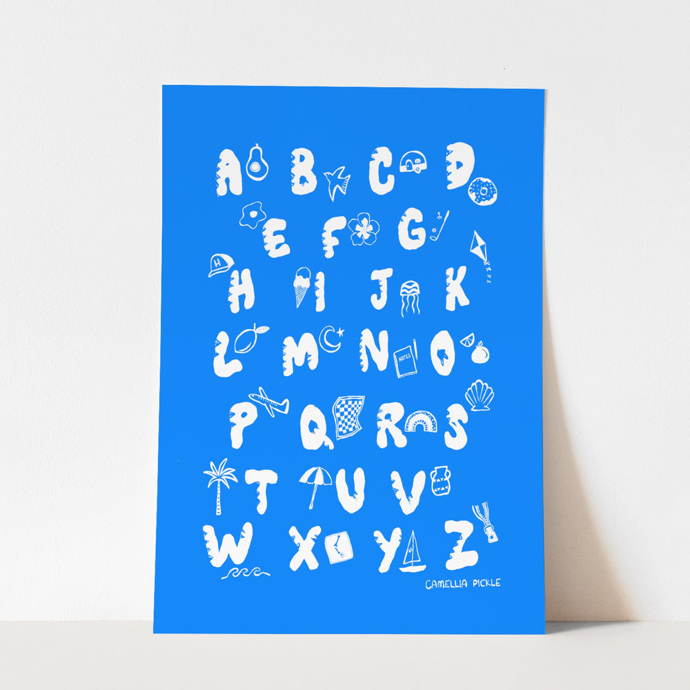 Alphabet Illustration - fine art print