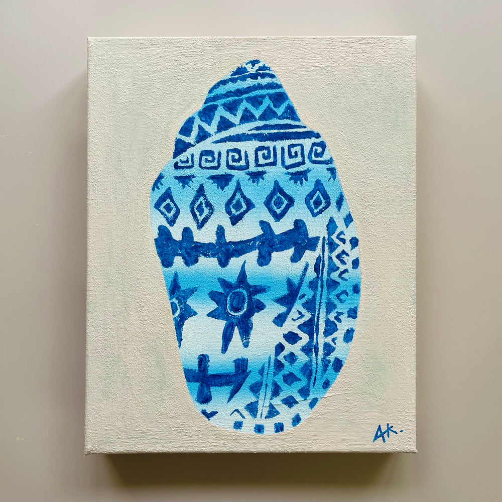 STUDIO CLEARANCE - Blue shell - original painting